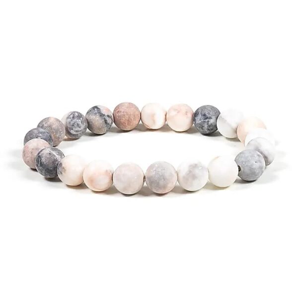 Mala/Armband Zebrajaspis Rosa elastisch