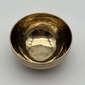 Klangschale in goldener Optik 12 cm 409 g. Grundton 465,82 Hz