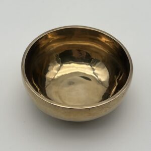 Klangschale in goldener Optik 12 cm 413 g. Grundton 566,89 Hz