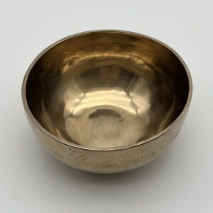 Klangschale in goldener Optik 14 cm 435 g Grundton 316,41 Hz