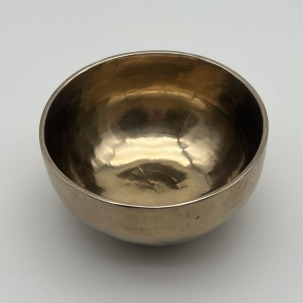 Klangschale in goldener Optik 14 cm 510 g Grundton 421,88 Hz
