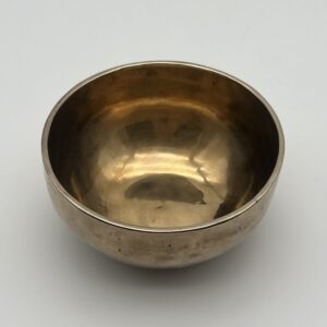 Klangschale in goldener Optik 14 cm 541 g Grundton 407,23 Hz