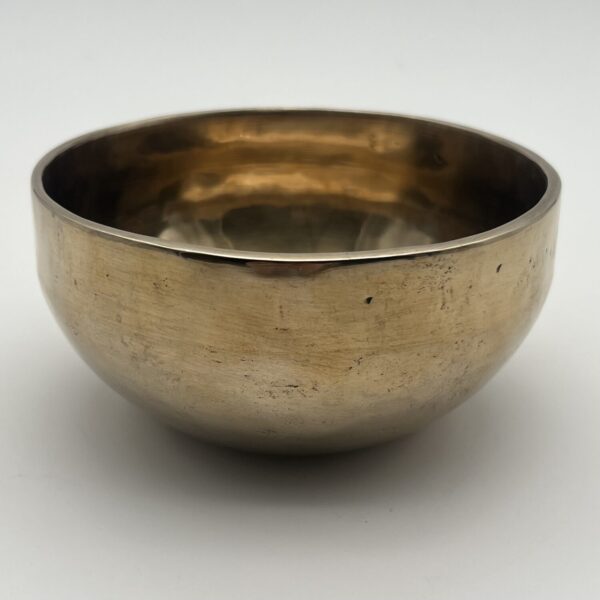 Klangschale in goldener Optik 14 cm 528 g Grundton 396,97 Hz