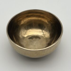 Klangschale in goldener Optik 14 cm 528 g Grundton 396,97 Hz