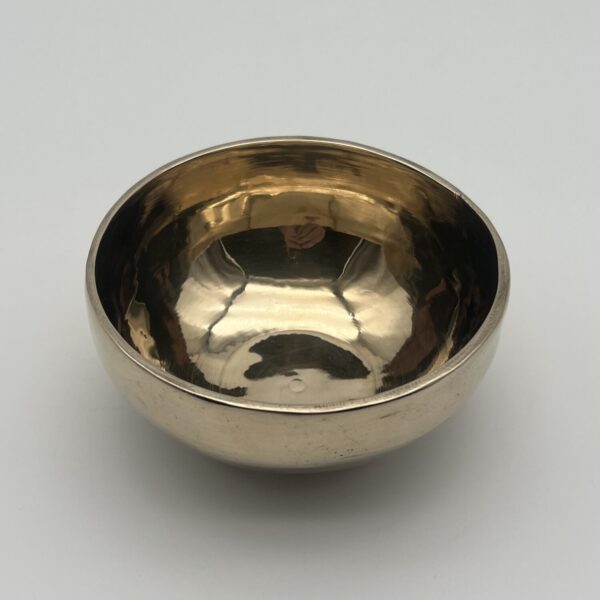 Klangschale in goldener Optik 12 cm 396 g. Grundton 477,54 Hz