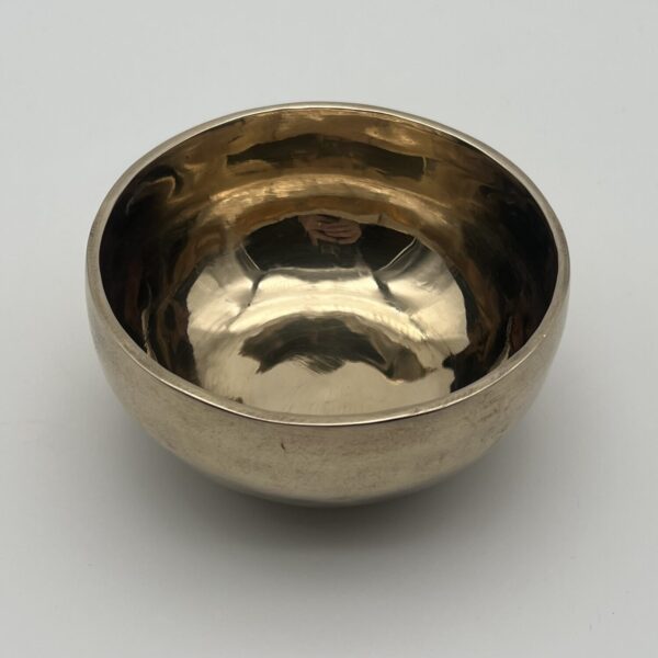 Klangschale in goldener Optik 12 cm 410 g. Grundton 540,53 Hz