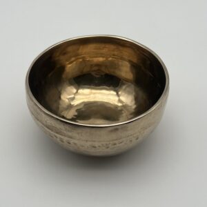 Klangschale in goldener Optik 14 cm 489 g Grundton 335,45 Hz