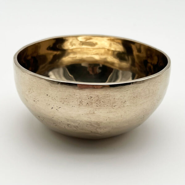 Klangschale in goldener Optik 12 cm 325 g. Grundton 465,82 Hz. – Bild 2