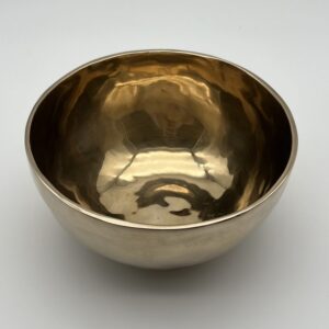 Klangschale in goldener Optik 20 cm 1049 g Grundton 196,29 Hz