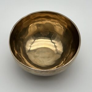 Klangschale in goldener Optik 20 cm 1049 g Grundton 196,29 Hz